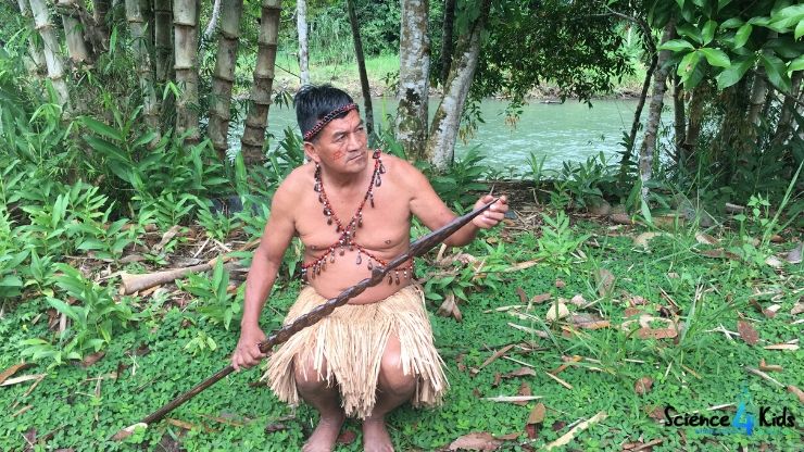 Tribal man of the Amazon